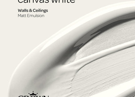Crown Retail Core Emulsion Matt Canvas White 2.5 Litre