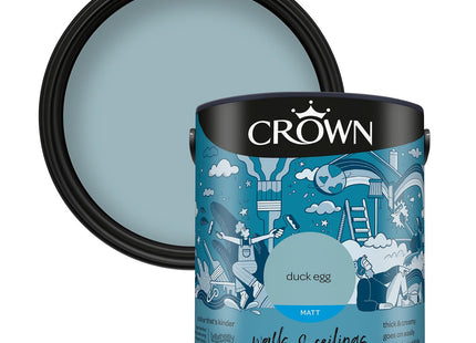 Crown Retail Core Emulsion Matt Duck Egg 2.5 Litre