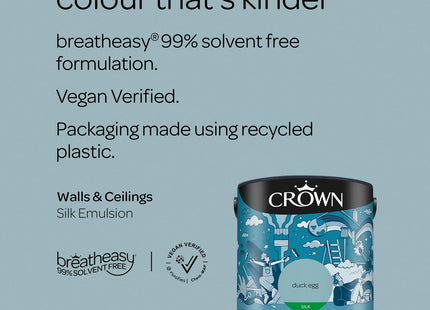 Crown Retail Core Emulsion Silk Duck Egg 2.5 Litre