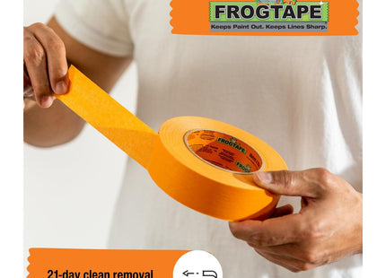 Shurtape Frog Tape Orange Gloss & Satin Painters Masking Tape 36mm x 41.1m. Indoor painting and decorating for sharp lines and no paint bleed