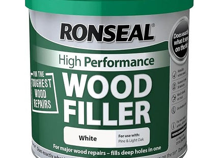 Ronseal High Performance Wood Filler, White, 3.7kg RSLHPWFW37K