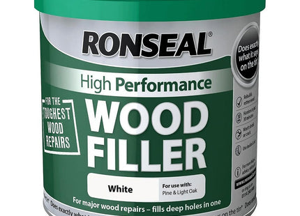 Ronseal High Performance Wood Filler, White, 3.7kg RSLHPWFW37K