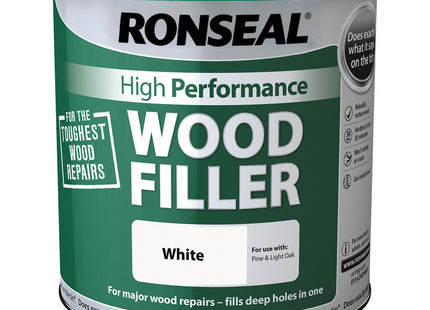 Ronseal High Performance Wood Filler, White, 3.7kg RSLHPWFW37K