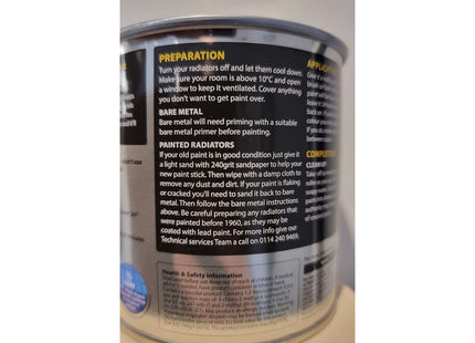 Ronseal Stays White Radiator Paint White Satin 250ml