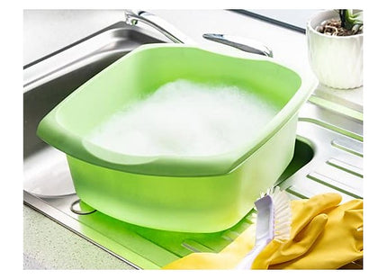 Addis Large Rectangular Washing Up Bowl, Mint, 38 x 32 x 14 cm 517265