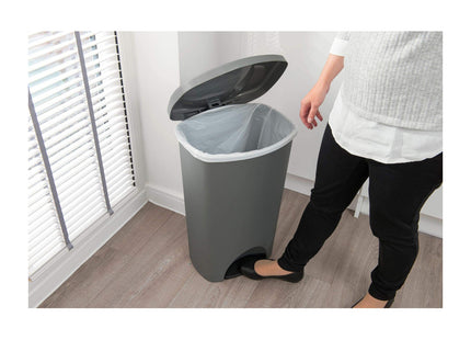 Addis Family Pedal Bin, Linen/Cream, 50 Litre