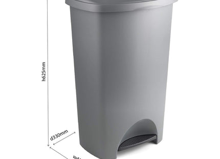 Addis Family Pedal Bin, Linen/Cream, 50 Litre