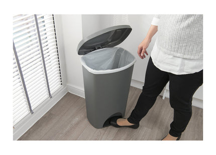 Addis Pedal Bin, Black, 50 Litre