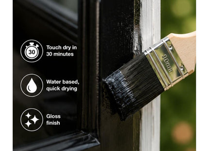 Rustins Small Job Gloss Paint Black 250ml
