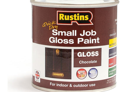 Rustins Small Job Gloss Paint Chocolate 250ml
