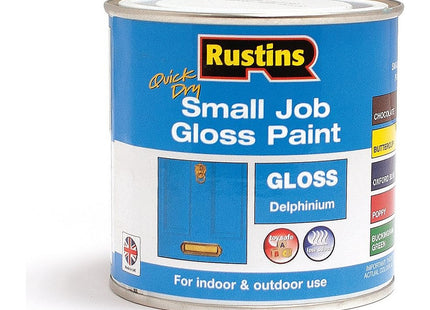 Rustins Small Job Gloss Paint Delphinium 250ml