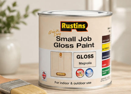 Rustins Small Job Gloss Paint Magnolia 250ml