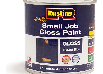 Rustins Small Job Gloss Paint Oxford Blue 250ml