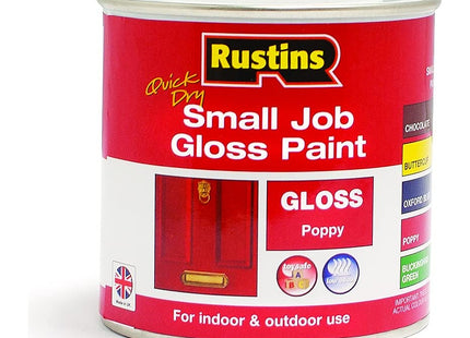 Rustins Small Job Gloss Paint Poppy 250ml