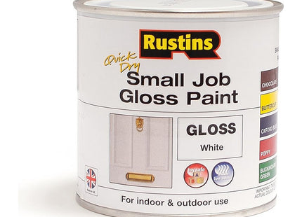 Rustins Small Job Gloss Paint White 250ml
