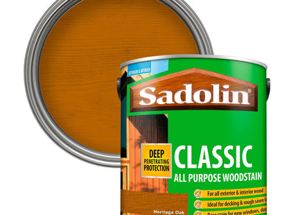 Sadolin Classic All Purpose Woodstain Heritage Oak 2.5 Litre