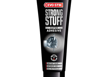 Evo-stik Strong Stuff Super Adhesive, Instant Grab, Solvent Free, Bonds Most Materials, Colour: White, Size: 200ml Squeeze Tube