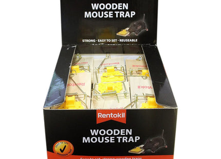 Rentokil Wood Mouse Trap - Wood PWL01