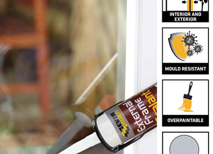 Everbuild External Frame Acrylic Sealant Grey 290ml C3 EXTGR