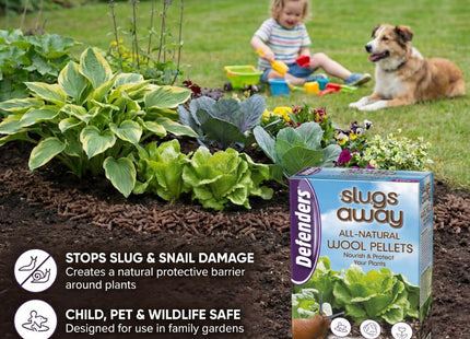 STV Defenders All-Natural Slugs Away Wool Pellets - 5 Litre, Slug Deterrent, Protect Gardens and Plants From Slugs and Snails, Grey STV053