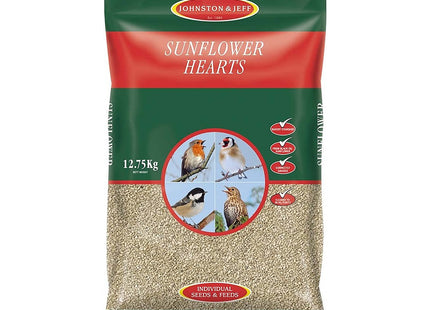 Johnston & Jeff Sunflower Hearts for Wild Birds - 12.75kg, Clear