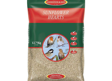 Johnston & Jeff Sunflower Hearts for Wild Birds - 12.75kg, Clear