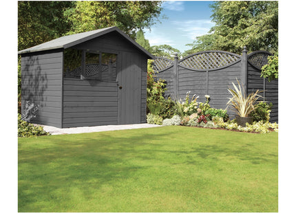 Ronseal Fence Life Plus+ Charcoal Grey, 5 Year Long Lasting Protecion, Sticks to Damp Wood 5 Litre