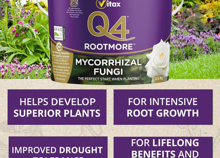 Vitax Mycorrhizal Fungi Q4 Rootmore, 2.5kg Tub