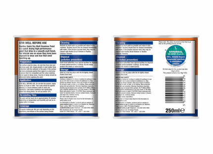 Rustins Matt Emulsion Paint Magnolia 250ml