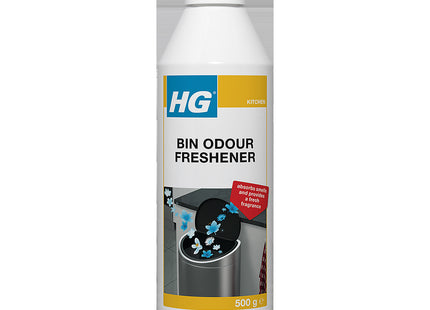 HG Bin Odour Freshener Deodoriser & Odour Remover for Nappy, Wheelie, Kitchen & Compost Caddies 500g