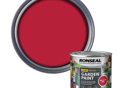 Ronseal Garden Paint Moroccan Red 250ml [38268]