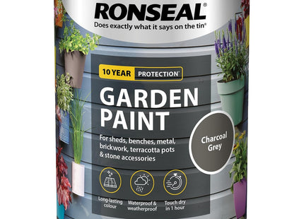 Ronseal Garden Paint Charcoal Grey 750ml [38263]