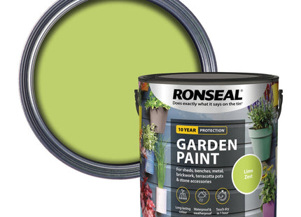Ronseal Garden Paint Lime Zest 2.5 Litre [38512]