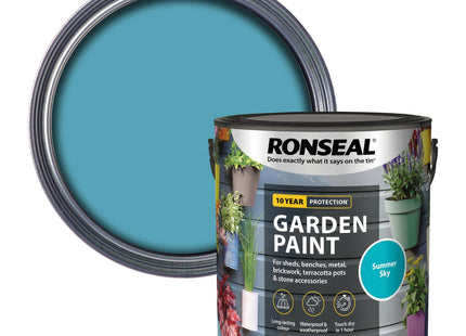 Ronseal Garden Paint Summer Sky 2.5 Litre [38514]