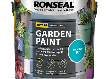 Ronseal Garden Paint Summer Sky 2.5 Litre [38514]