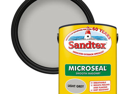 Sandtex Ultra Smooth Masonry Paint 5 Litre Stock Colours - Light Grey