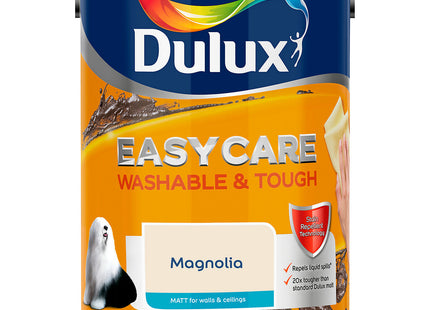 Dulux Easycare Washable & Tough Matt Emulsion Paint For Walls And Ceilings - Magnolia 5 Litre
