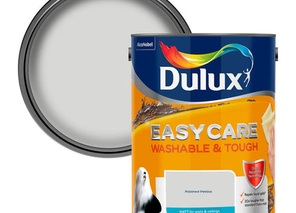 Dulux Easycare Washable & Tough Matt Emulsion Paint For Walls And Ceilings - Polished Pebble 5 Litre