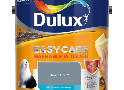 Dulux Easycare Washable & Tough Matt Emulsion Paint - Denim Drift - 2.5 Litre