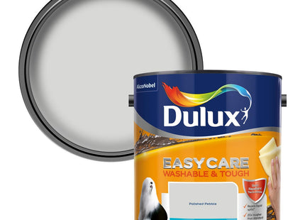 Dulux Easycare Washable and Tough Matt Emulsion Paint For Walls And Ceilings - Polished Pebble 2.5 Litre 403201
