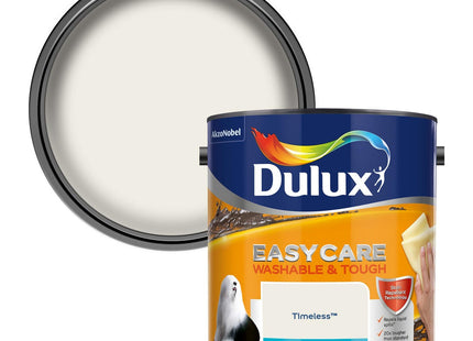 Dulux Easycare Washable & Tough Matt Emulsion Paint For Walls And Ceilings - Timeless 2.5 Litre 403201