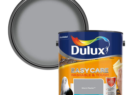 Dulux Easycare Washable & Tough Matt Emulsion Paint For Walls And Ceilings - Warm Pewter 2.5 Litre 403201