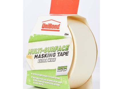 UniBond Easy on Easy off Masking Tape, Extra Wide / for painting, art or crafting / 38mm x 25m 1667370