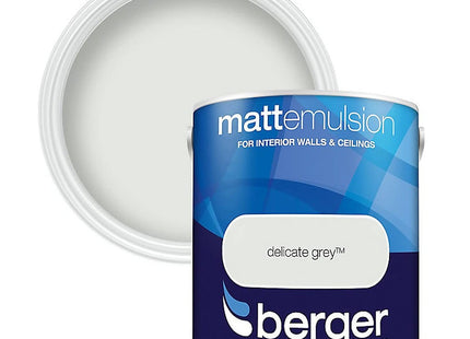 Berger 2.5 Litre Matt Emulsion Delicate Grey