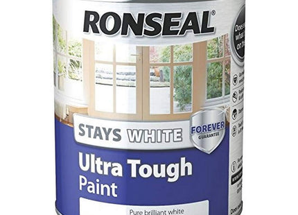 Ronseal Stays ULT/Tough Matt Paint, White, 750ml RSLSWUTMP750