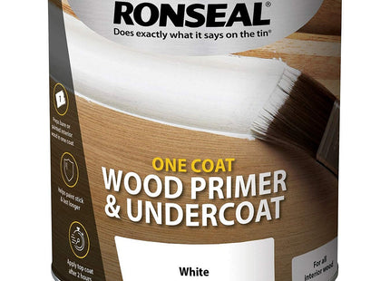 Ronseal One Coat Wood Primer and Undercoat 2.5 Litre