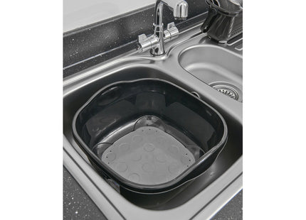 Addis Soft Touch Washing Up Bowl Black Metallic 8.5 Litre 516437
