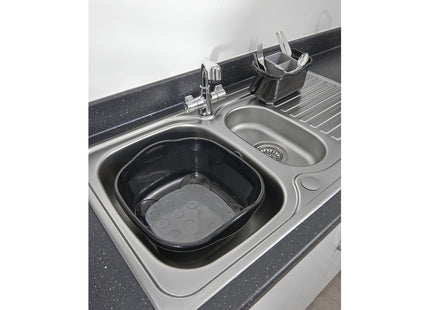 Addis Soft Touch Washing Up Bowl Black Metallic 8.5 Litre 516437