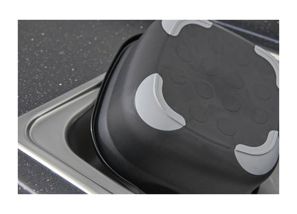 Addis Soft Touch Washing Up Bowl Black Metallic 8.5 Litre 516437