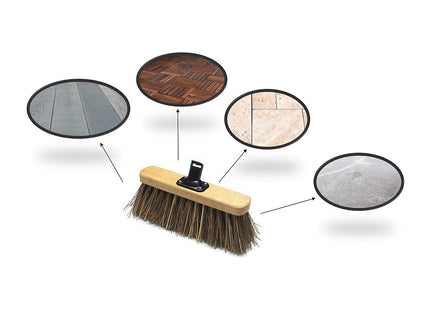 Addis Bassine Bristles Broom Head, Natural/Black, 7 x 32.5 x 20 cm 513877